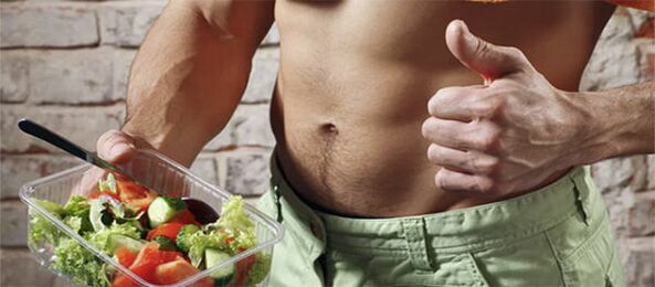 insalata di verdure per la potenza maschile